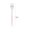 Smarty Had A Party Silver with Pink Handle Moderno Disposable Plastic Dinner Forks 240 Forks, 240PK 9320-SPF-CASE - alternate 2
